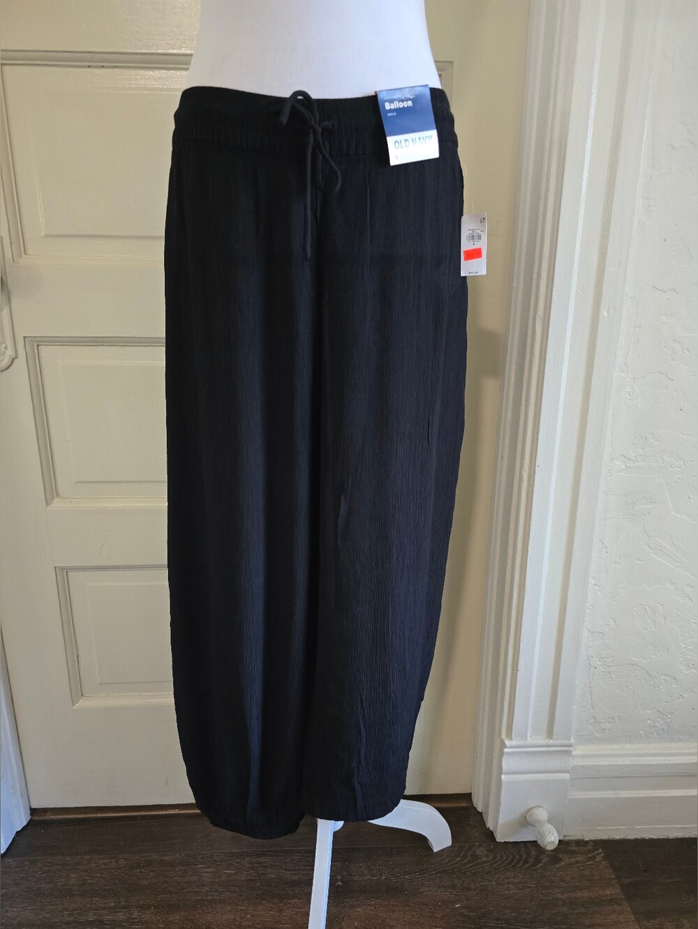 NEW Old Navy Black Drawstring Balloon Pants